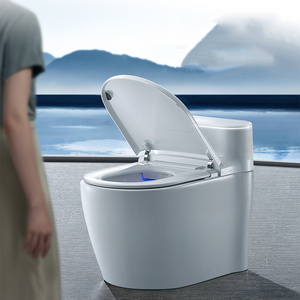 Ceramic Water Sensor Automatic Flush Toilet Bathroom Intelligent One Piece Electric Bidet Smart Wc Toilet bowl