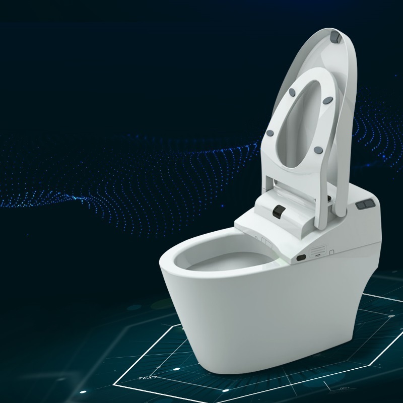 Inodoro toilet one piece  bathroom ceramic wc s trap modern bowl smart   auto flush smart toilet