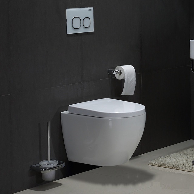 Nordic Tankless  Wall Mounted Ceramic Bathroom Wall Hung Wc Bowl Toilet