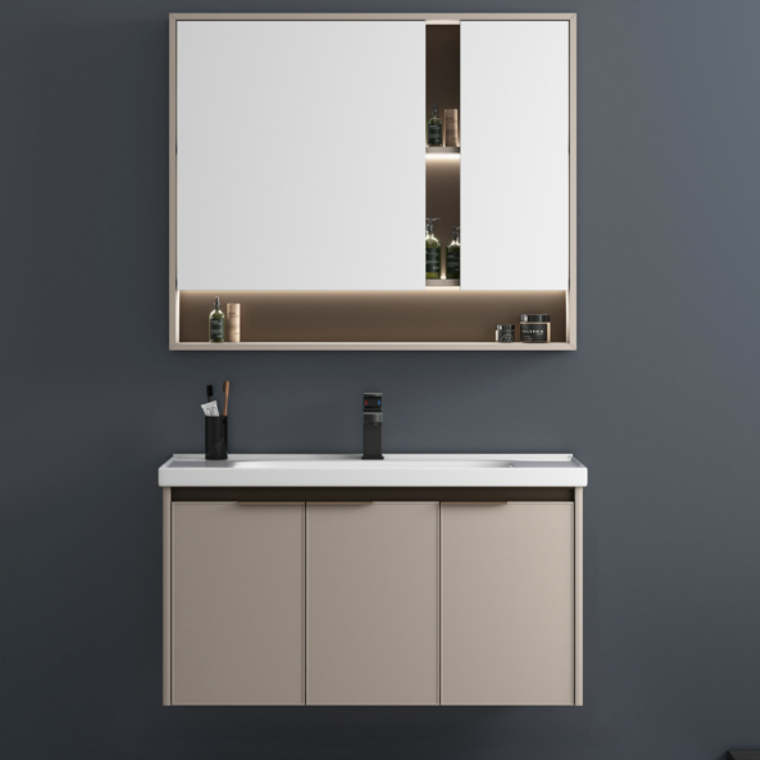 Modern Cabinets Wall Mounted  Bathroom Furniture Mirror Bathroom vanity