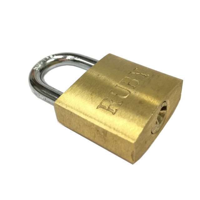 50mm High Security Hardened Steel Shackle Brass Cylinder Anti-corrosion Brass padlock with Brass Keys