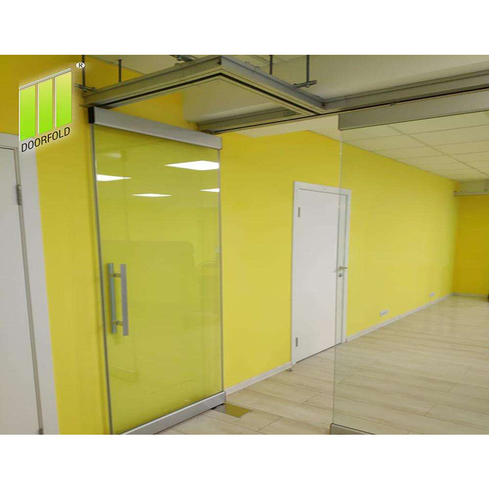 Guangzhou factory frameless glass folding doors interior sliding folding glass partition