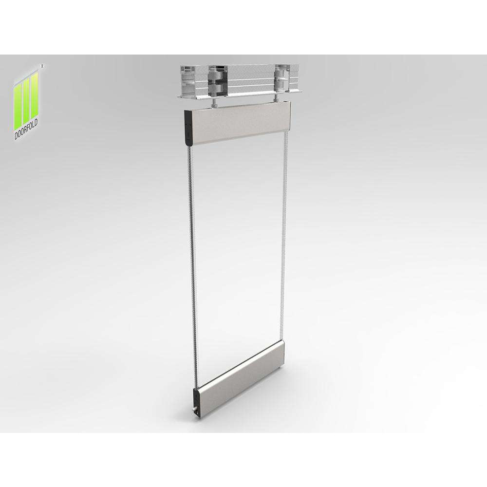 Guangzhou factory frameless glass folding doors interior sliding folding glass partition