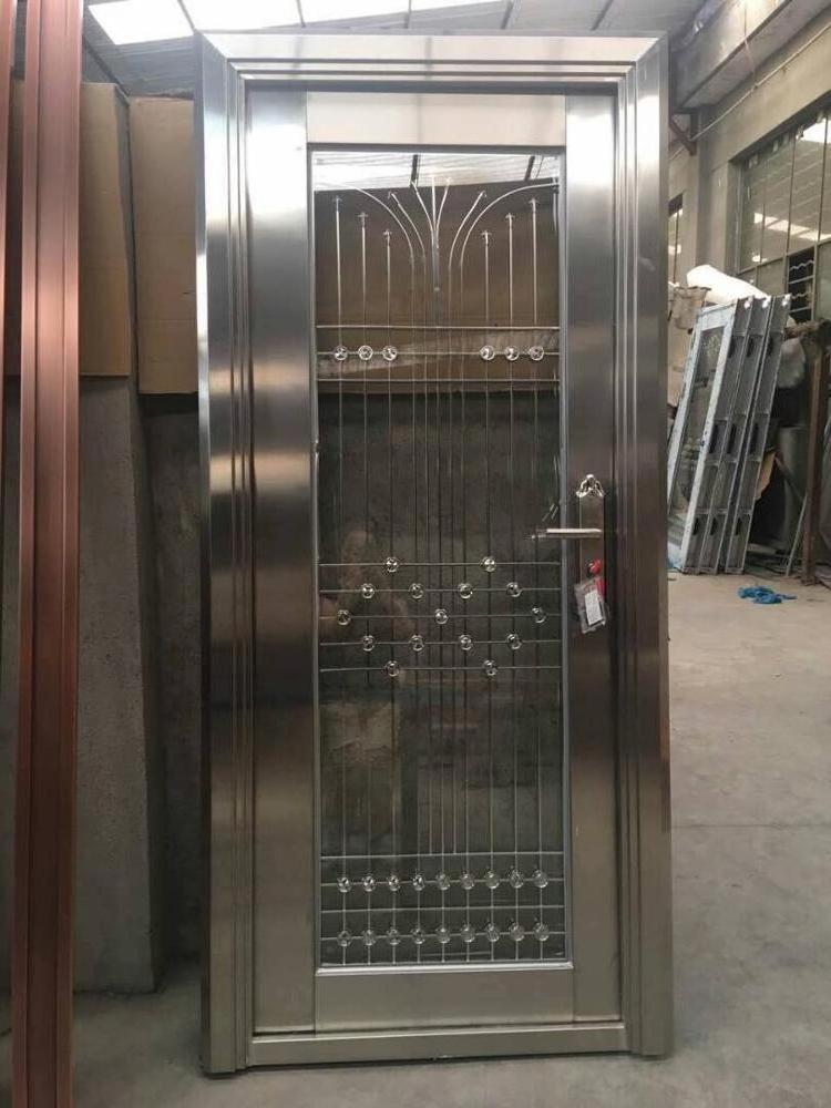 Rust Proof Material Residential Ss Stainless Steel Safety Front Door Grill Design Philippines Security Door