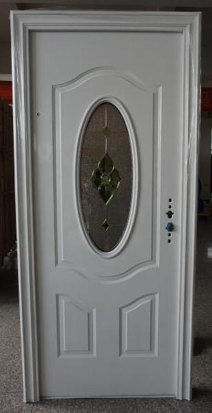 Apartment Modern Style Home Bedroom Stainless Steel Glass Front Door Security Door