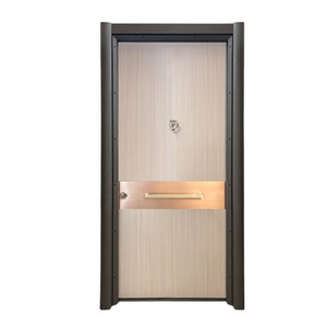 Solid Teak Steel Exterior Double Doors Turkish Modern Steel Security Doors