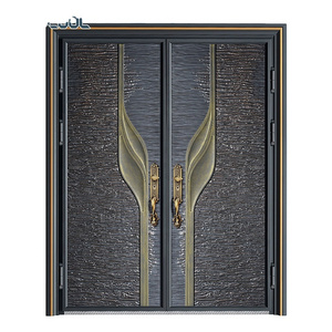 Modern Luxury Entrance Doorexterior Puerta De Seguridad,Main Bulletproof Cast Security Aluminium Security Door