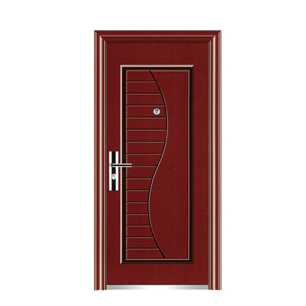 Modern style metal soundproof front steel security door for home