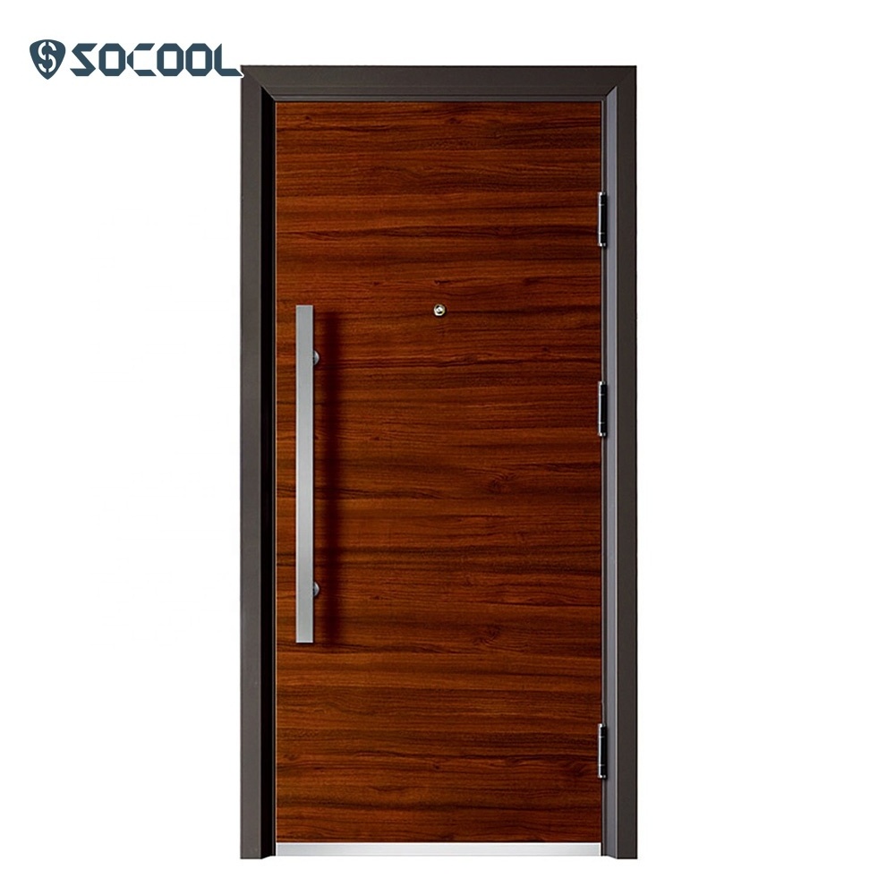 Cheap price bangladesh puerta de seguridad stainless steel door,front metal modern exterior security steel doors