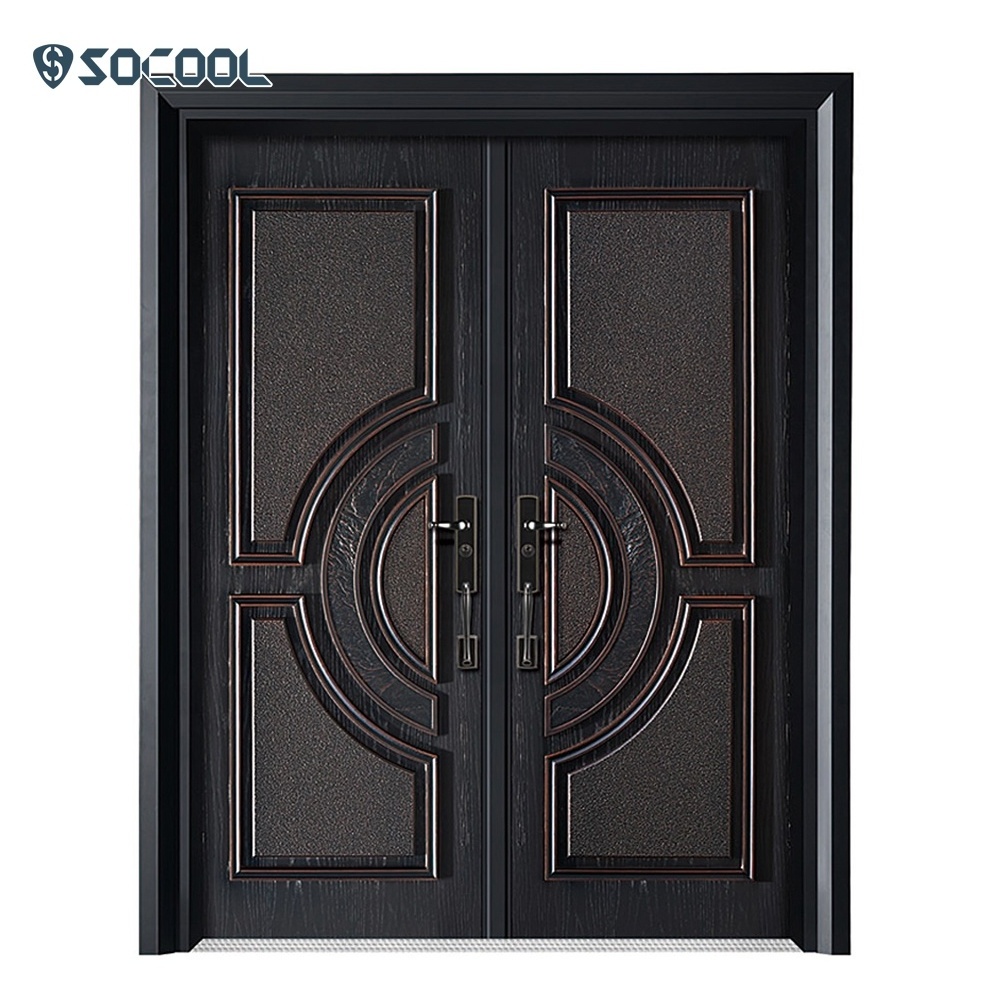 Modern Luxury Entrance Doorexterior Puerta De Seguridad,Main Bulletproof Cast Security Aluminium Security Door