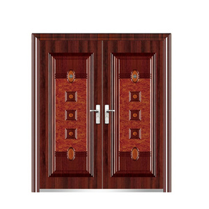 2024 Household Security Door Customizable Size Pattern Modern Design Security Anti Theft Metal Steel Door