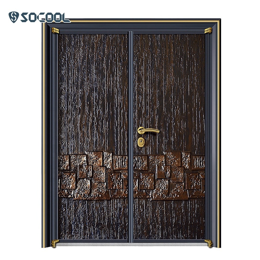 Modern Luxury Entrance Doorexterior Puerta De Seguridad,Main Bulletproof Cast Security Aluminium Security Door