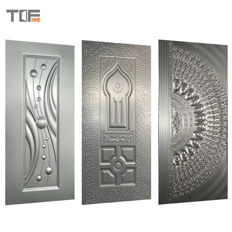 Factory Wholesale Cold Rolled Metal Steel Sheet Stamped Steel Interior Textured Flush Door Skin