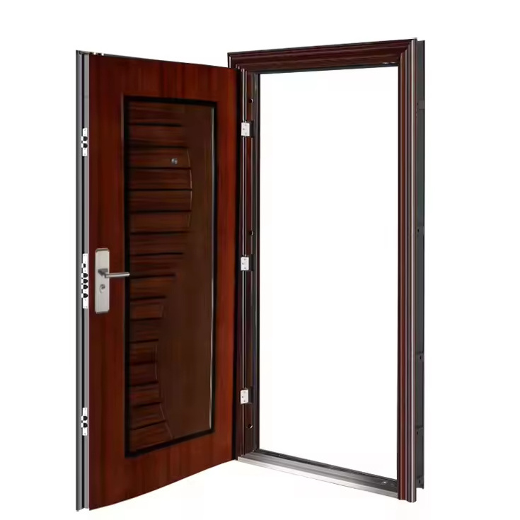 China Manufacturer Front Door Designs Steel  Entry Exterior Security Steel Door for Houses