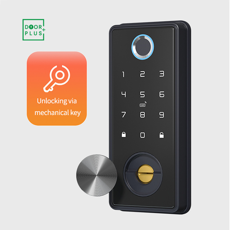 Doorplus TTLOCK APP Digital Electric Deadbolt Smart Door Lock Outdoor Smart Locks Keypad Combination Deadbolt Smart Door Lock