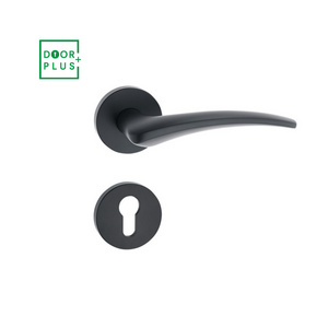 Doorplus Modern Lever Door Handle For Interior Doors Black Durable Lock Door hardware For Bedroom