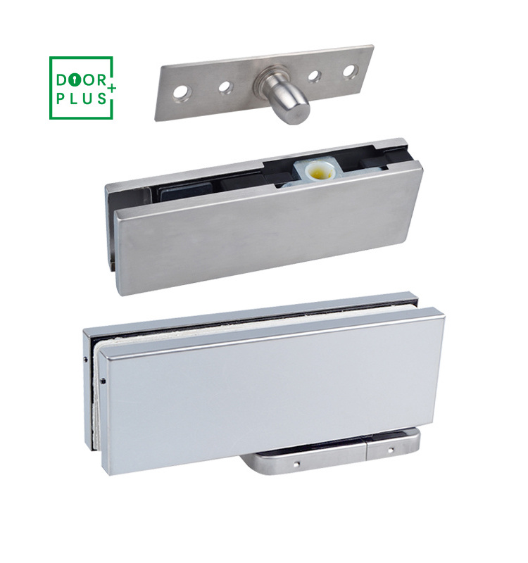 Doorplus Fast Setting Hydraulic Door Closer Double Action Bottom Brush Frameless Concealed Door Closers