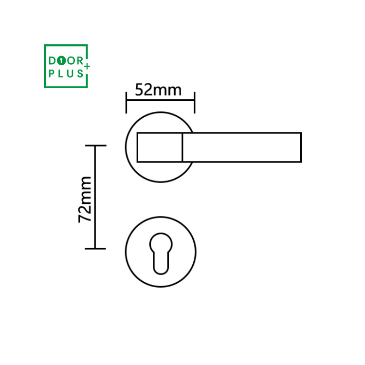 Doorplus Classic Wood Grain American Door Handle High Standard Interior Door Handles Furniture Lever Handle