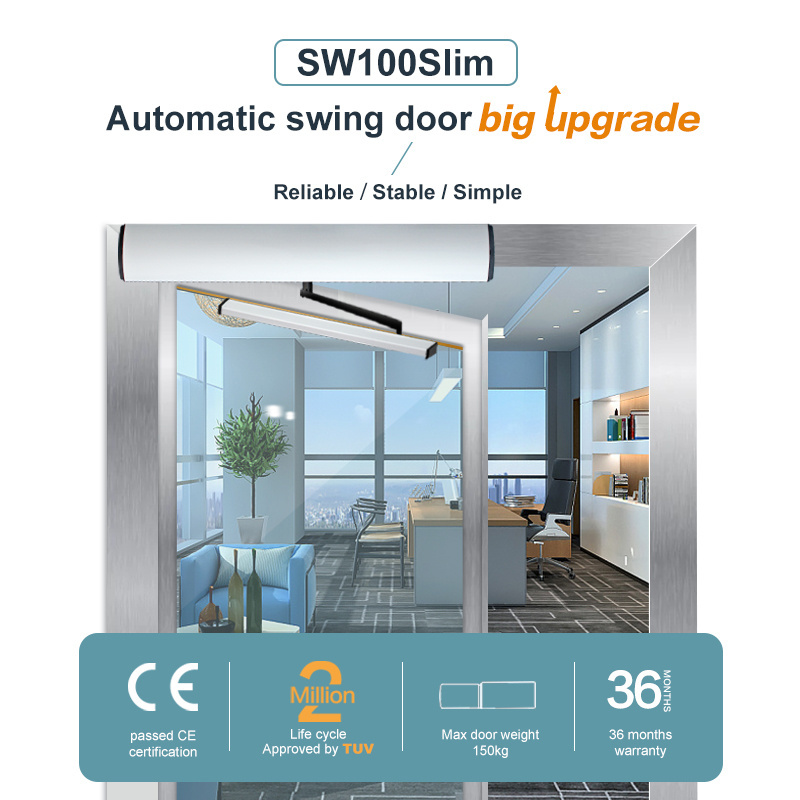 Doortec SW100 SLIM high performance easy installation adjustment automatic swing door opener for office