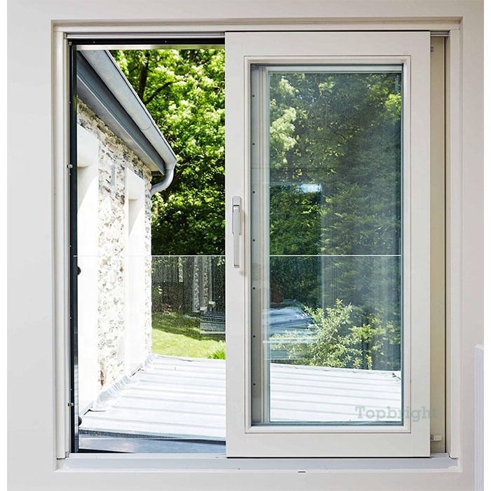 House storm door with screen PVC double glazed inside sliding door design