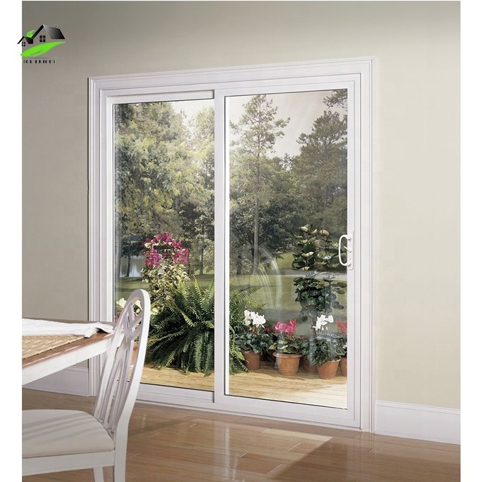 House storm door with screen PVC double glazed inside sliding door design