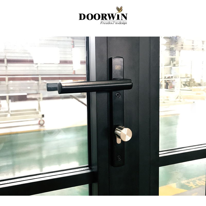 Doorwin Hot sales china top brand thermal break aluminum high end configuration doors front entry doors