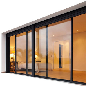 Germany Powder Coating Aluminium Sliding Door Low-E Glazing Sliding Patio Door Office Glass Sliding Door for sale