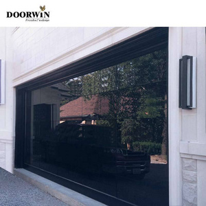 Wind Resistant And Warm Tempered Aluminum Anti-Theft Glass Automatic Garage Door