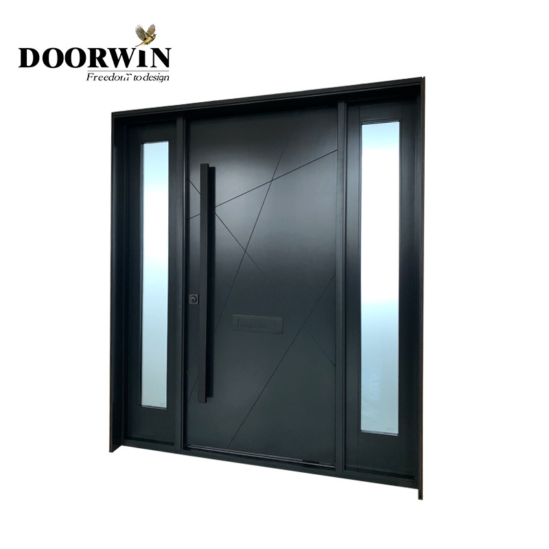 Commercial Pivot Entry Hard Wood Doors Solid Wood Exterior Door