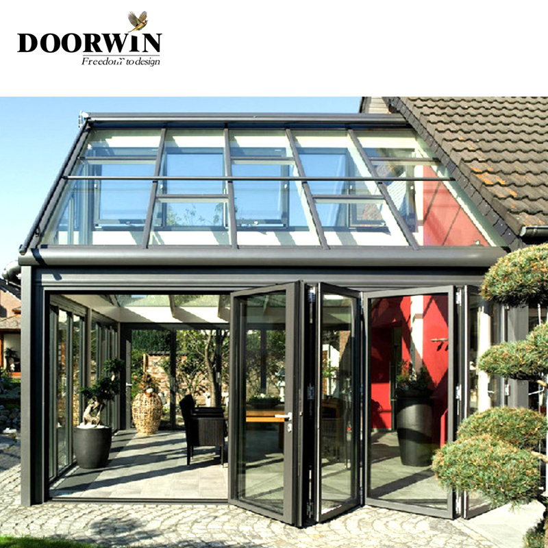 Low-E prefabricated glass house cabins and garden rooms products aluminium cabins and garden room house four season sun room