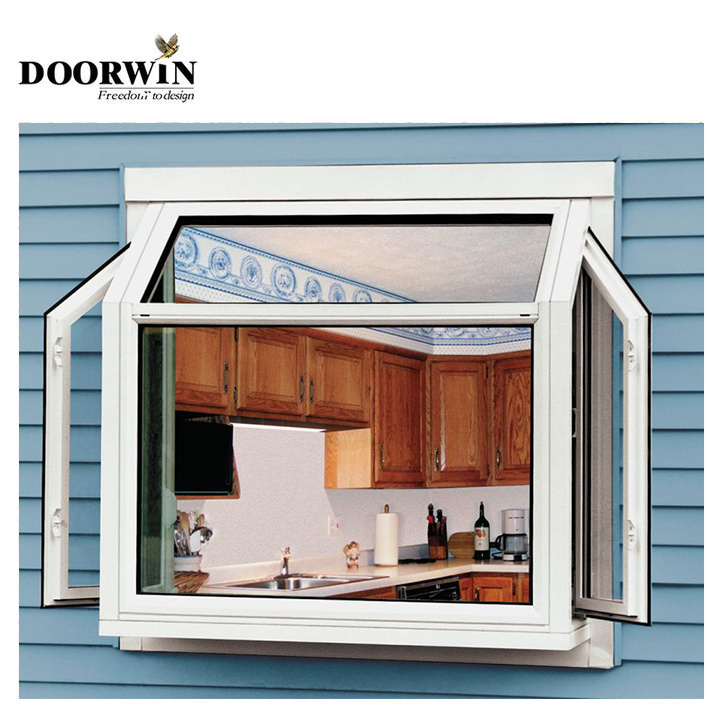 Doorwin Personalized Hurricane Impact White Large Kitchen Garden Wooden Bay Bow Window In Philippines