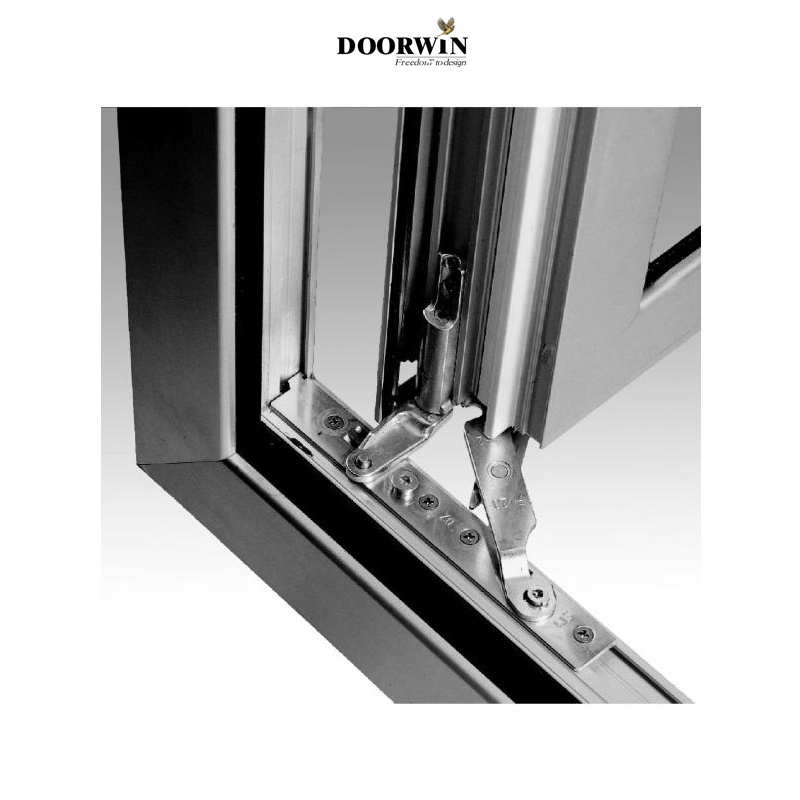 Doorwin Powder Coating Energy Efficient Windows Narrow Frame Double Tempered Glass Aluminum Casement Windows And Doors