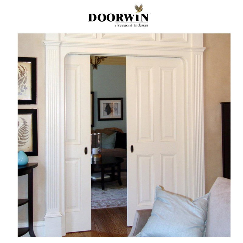 Doorwin 10 Years Warranty Germany Hardware New Design High Quality Hidden Wooden Pocket Doors