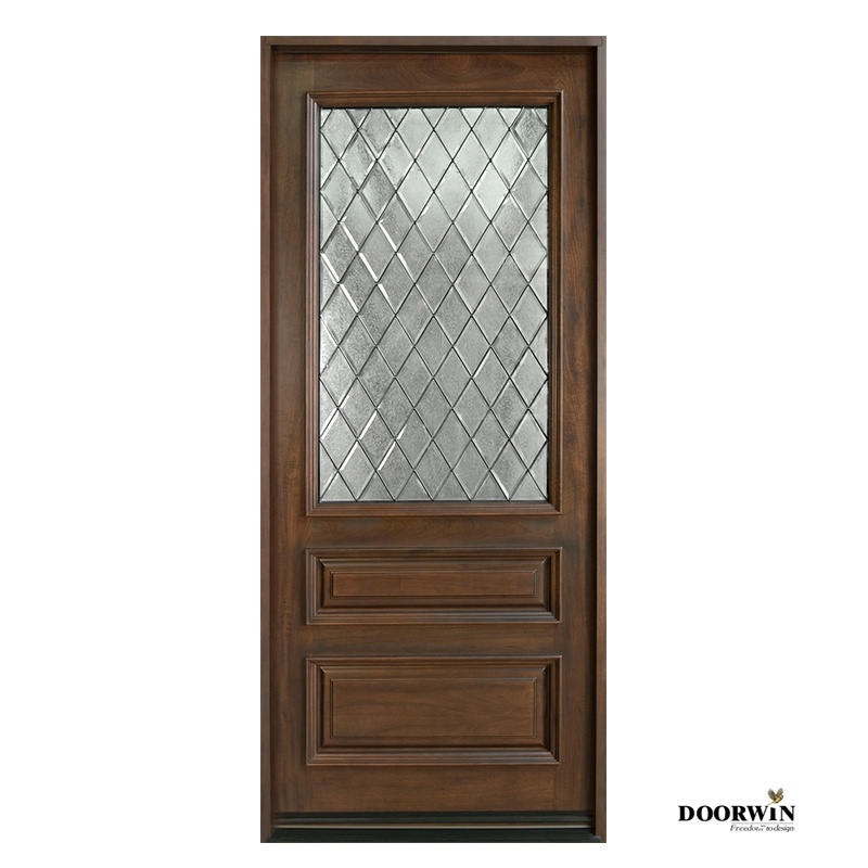 Expensive Antique Wooden Double Door Designs Red Oak Glass Swing Door Interior Modern Wooden Door