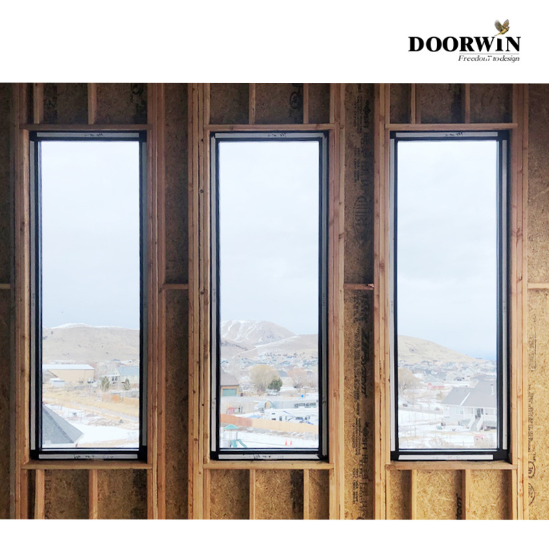 Doorwin USA Double Glazed Window with  jalousie Glass Casement Modern house Windows