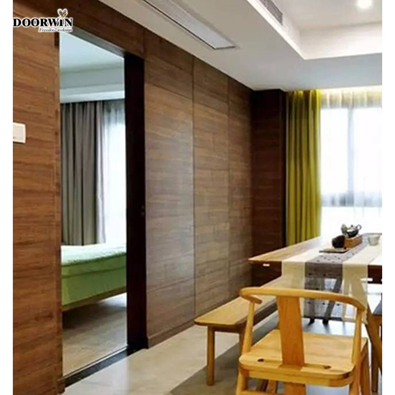 China Professional manufacturer Frameless secret doors wood veneer invisible flush wooden concealed hidden room invisible door