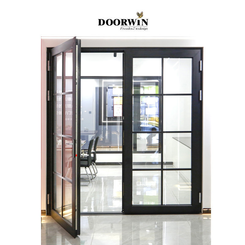 Modern Contemporary Customized Double Glazed Powder Coating Aluminium Ultra Narrow Frame Door and Windows