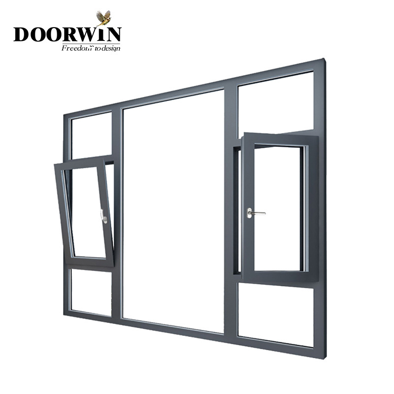 Hot Virginia Commercial Aluminum Casement Windows Decorative Aluminum Grill Glass Windows Aluminum Tilt Turn Window