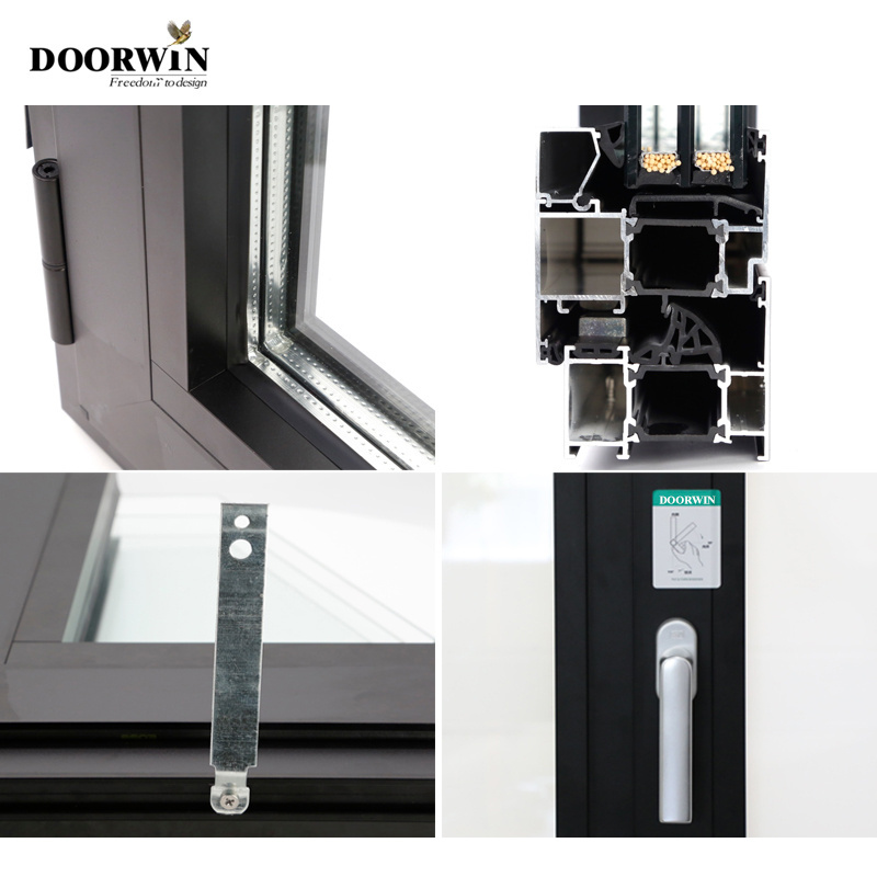 Hot Virginia Commercial Aluminum Casement Windows Decorative Aluminum Grill Glass Windows Aluminum Tilt Turn Window