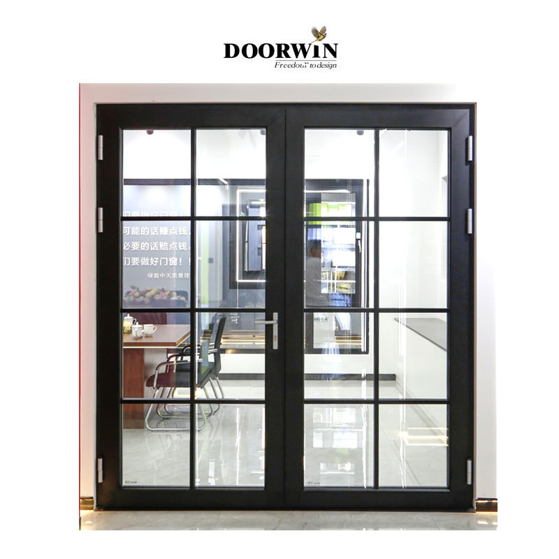 Modern Contemporary Customized Double Glazed Powder Coating Aluminium Ultra Narrow Frame Door and Windows