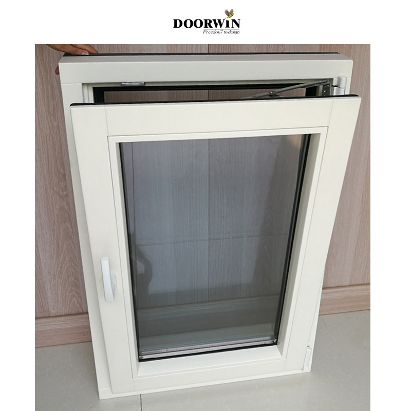 High Quality Aluminum Clad Wood Windows Double Glazed Tilt Turn Basement Aluminum Clad Wood Window