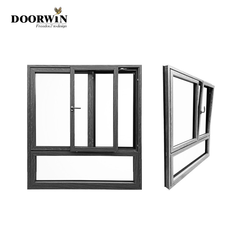 Doorwin Custom Modern Design Sonndproof Hurricane Vertical Aluminum Sliding Window for Kitchen Balcony Customized Kitchen Window