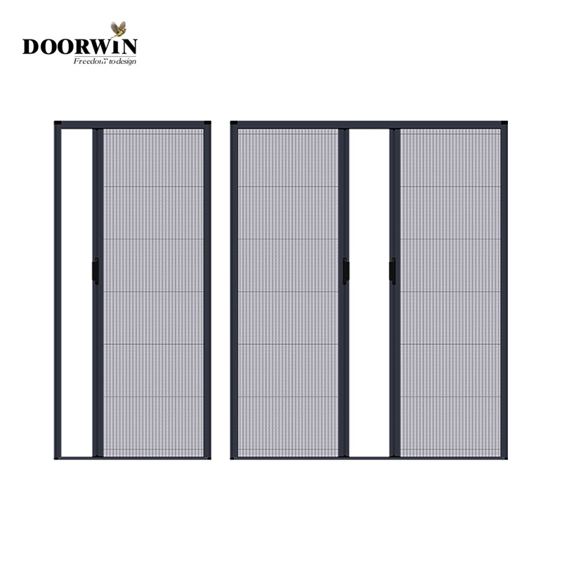 discount price pleating folding insect window screen high quality aluminum barrier-free folding insect screen