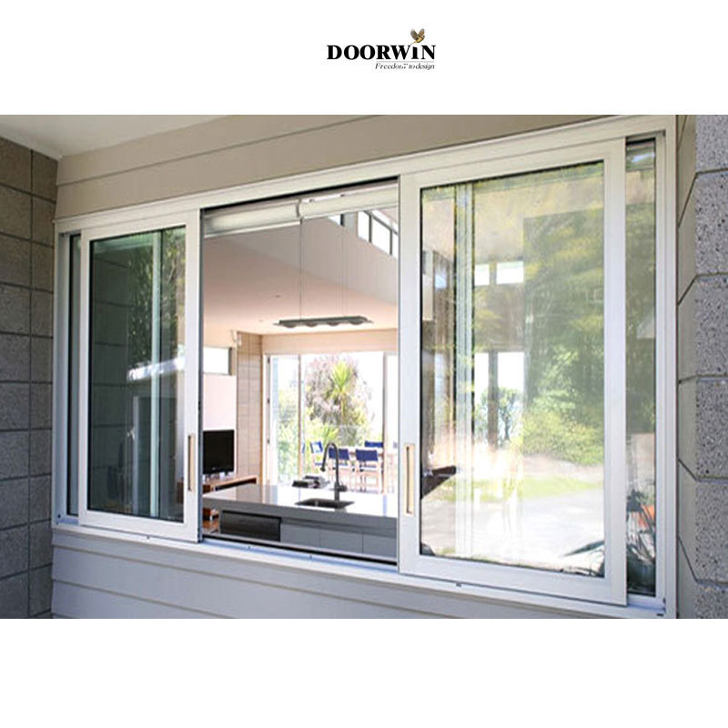 Doorwin Modern Double Glazed Casement Window Aluminium Balcony Sliding Windows with Aluminum Profile