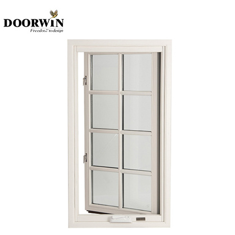 Doorwin New design triangle Aluminum clad wood Fixed Awning glass 6 foot  sliding bay triangle fixed bay-bow window