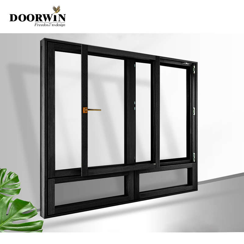 Doorwin Custom Modern Design Sonndproof Hurricane Vertical Aluminum Sliding Window for Kitchen Balcony Customized Kitchen Window