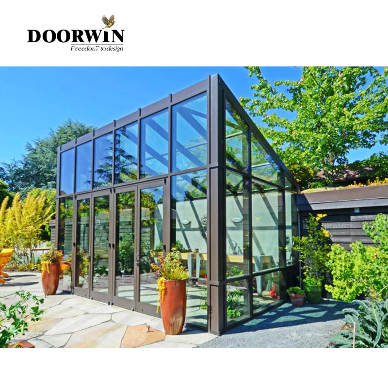 California uv low-e glass ultra-narrow frame fixed screen windows prefabricated sun houses