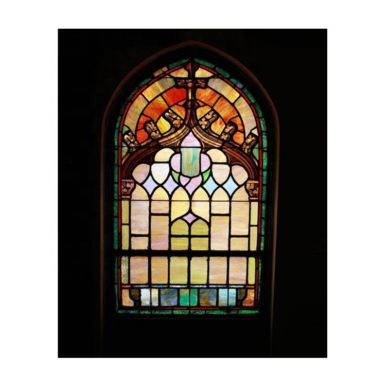 Doorwin Windows Dome Roof Stained Glass Wooden Aluminum Window Churches Colorful Church Windows Grill Design