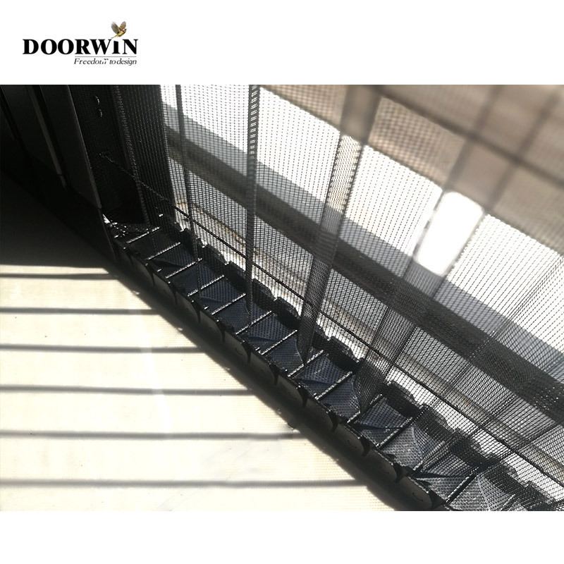 discount price pleating folding insect window screen high quality aluminum barrier-free folding insect screen