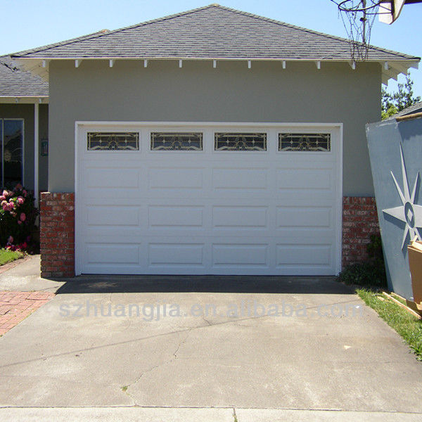 Aluminum profile glass window insulated garage door